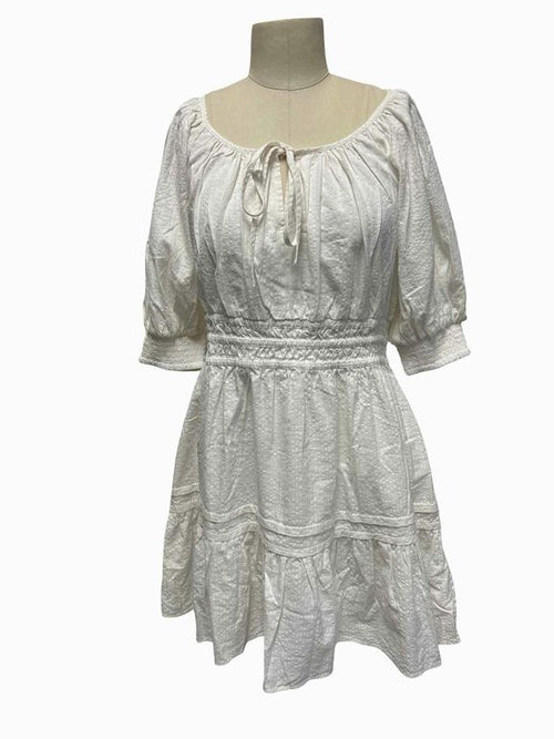 ANTHROPOLOGIE NWT SOMERSET MINI DRESS PUFF SLEEVE EDITION SIZE: M
