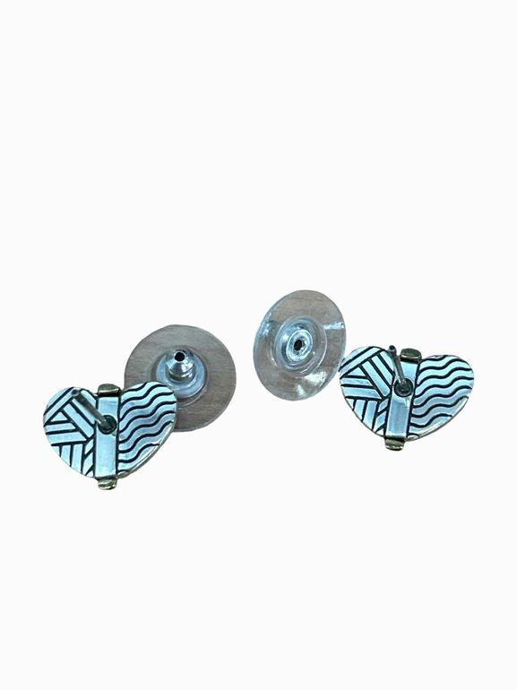 BRIGHTON ACOMA HEART STUD EARRINGS