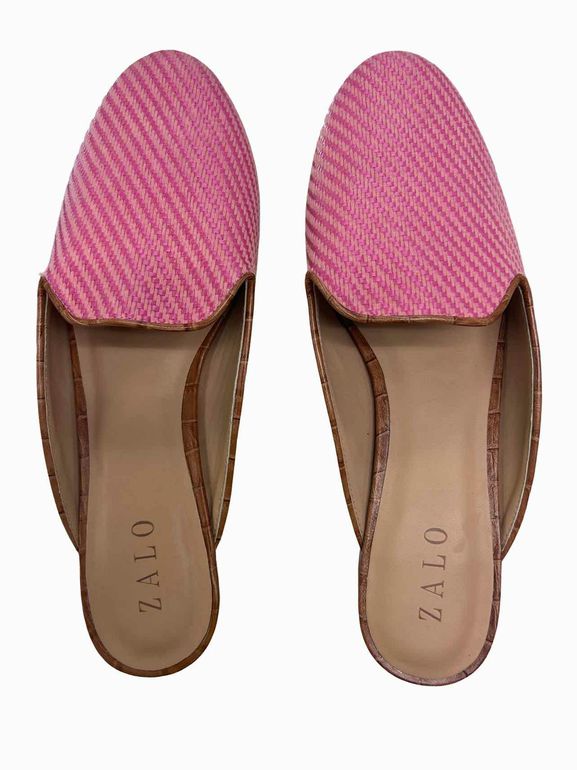 ZALO RAFFLE MULE IN FUSCHIA SIZE: 11