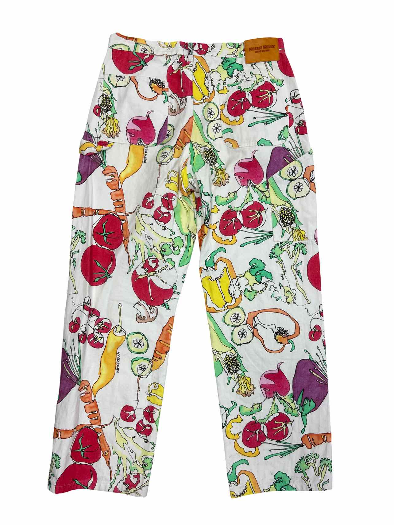 KEITH KELLY VEGGIE GARDEN COTTON DOUBLE KNEE WORK PANTS SIZE: M