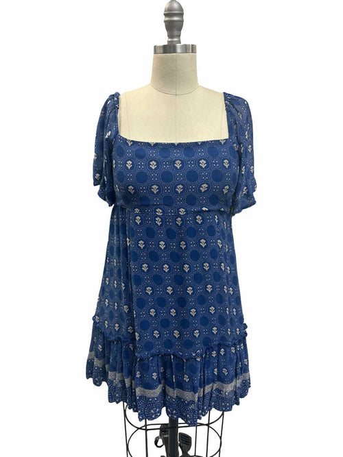 ANTHROPOLOGIE MAEVE SMOCKED MINI DRESS SIZE: S