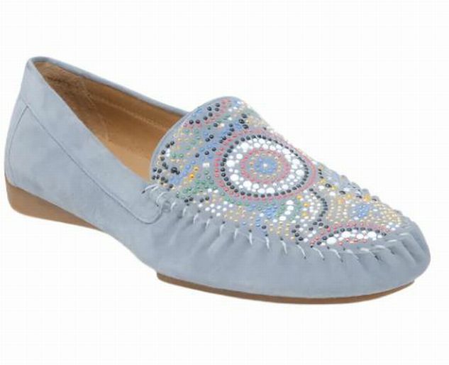 DJANGO JULIETTE LARIUS SUEDE EMBELLISHED LOAFER SIZE: 10