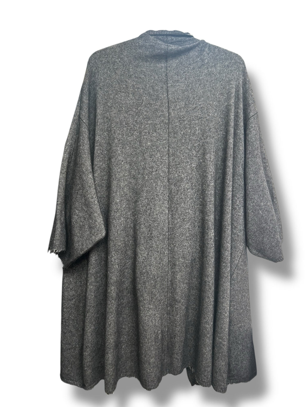 RUNDHOLZ DIP OVERSIZE WRAP SWEATER GRAY SIZE SMALL