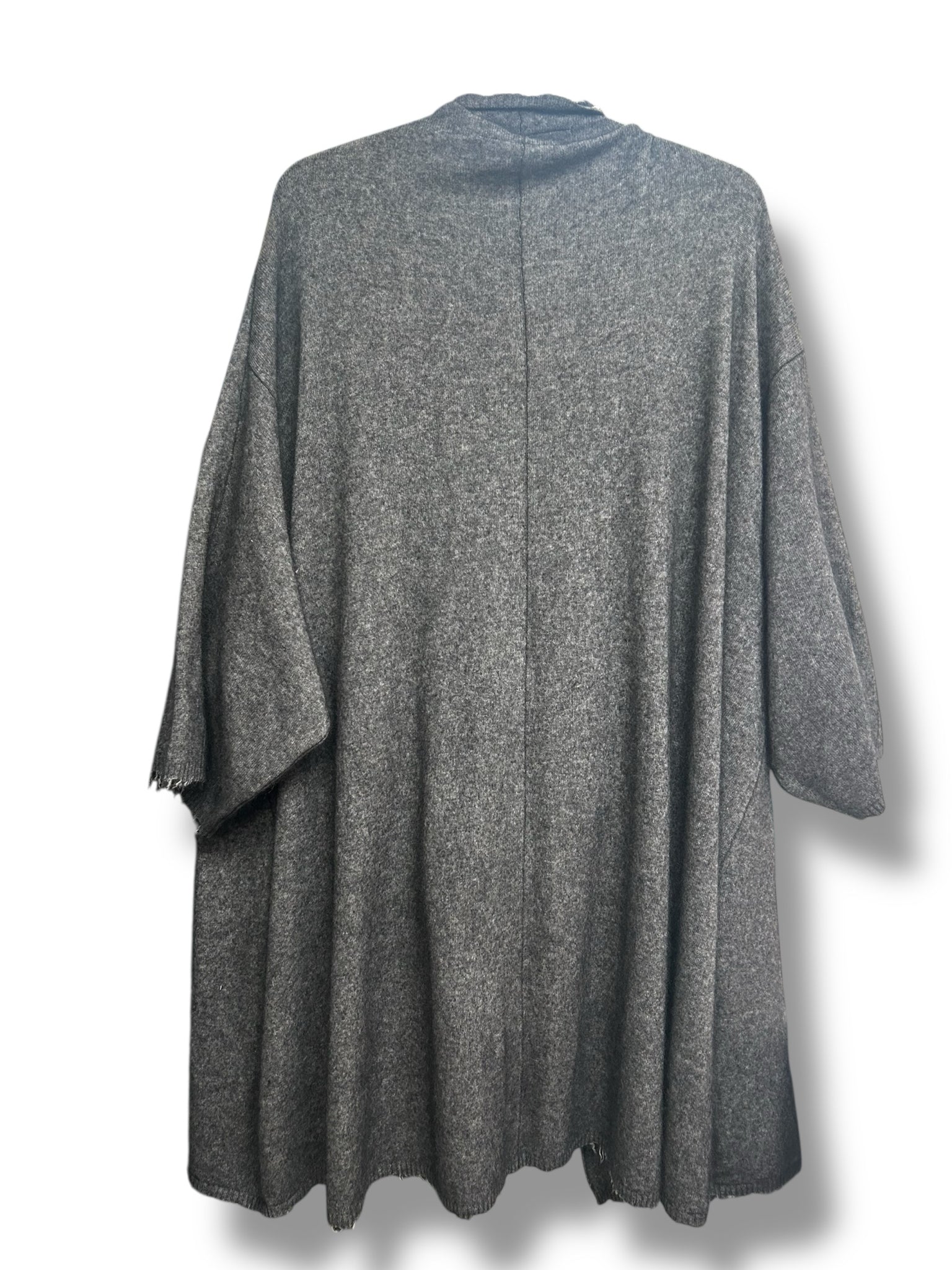 RUNDHOLZ DIP OVERSIZE WRAP SWEATER GRAY SIZE SMALL