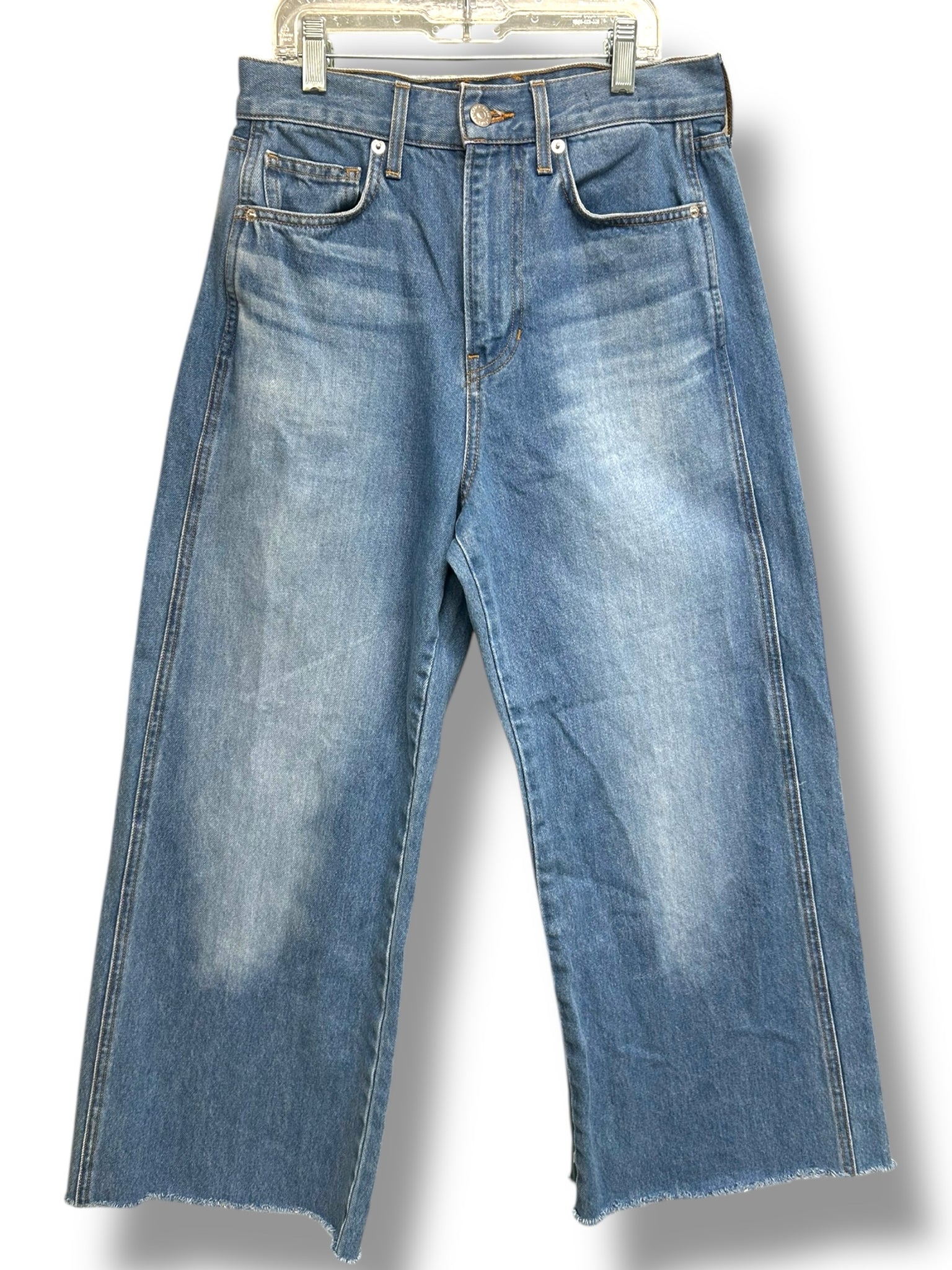 VERONICA BEARD TAYLOR WIDE LEG CROP JEAN MEDIUM WASH SIZE 27 - WEARHOUSE  CONSIGNMENT