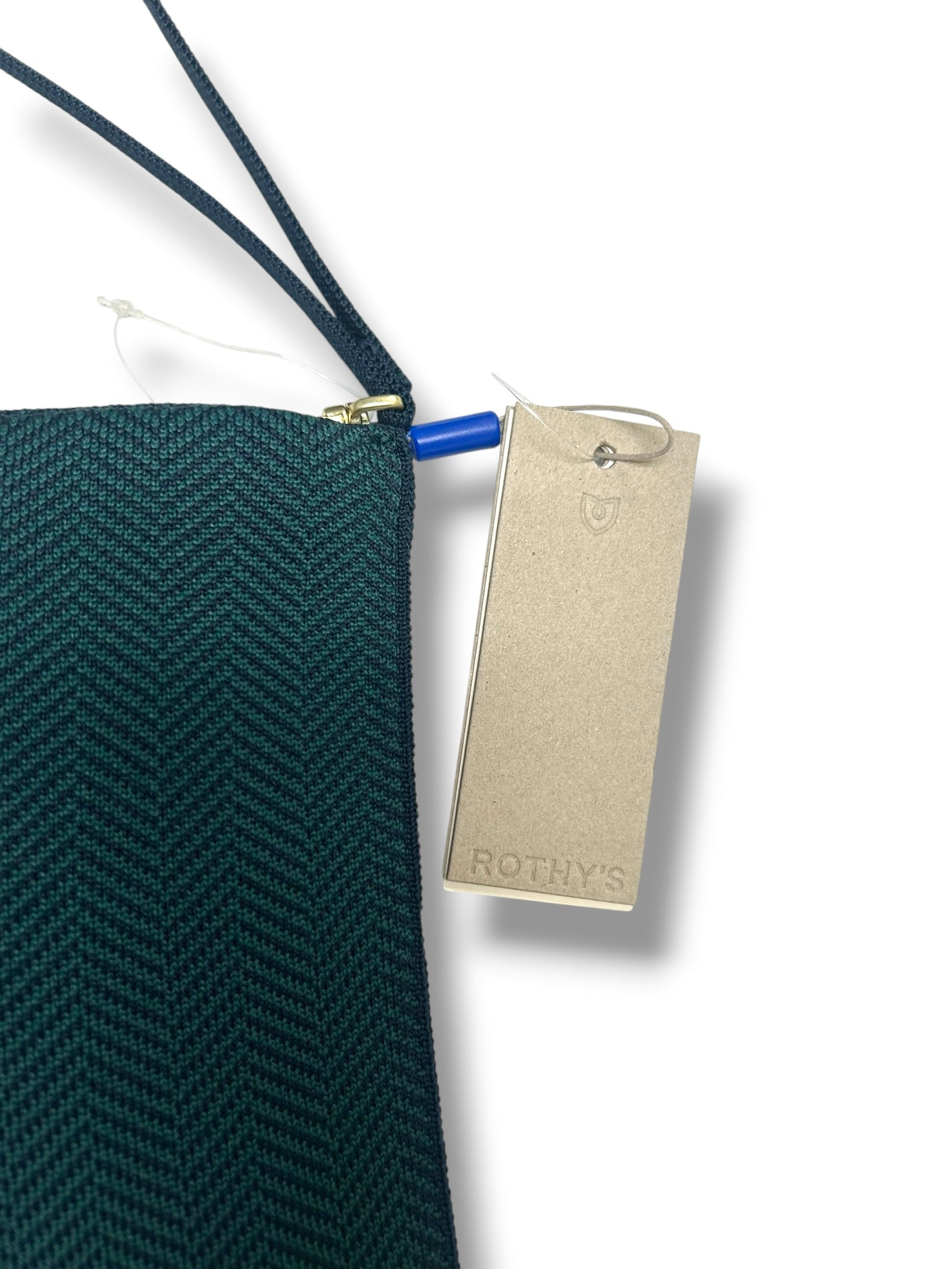 NEW WITH TAGS ROTHYS EMERALD KNIT CLUTCH