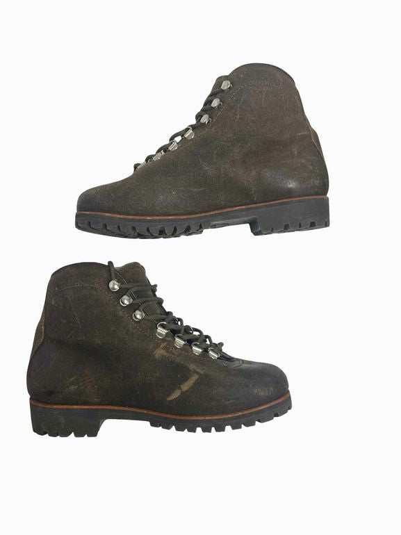 GOLDEN GOOSE SHEARLING HIKING BOOTS SIZE: 38