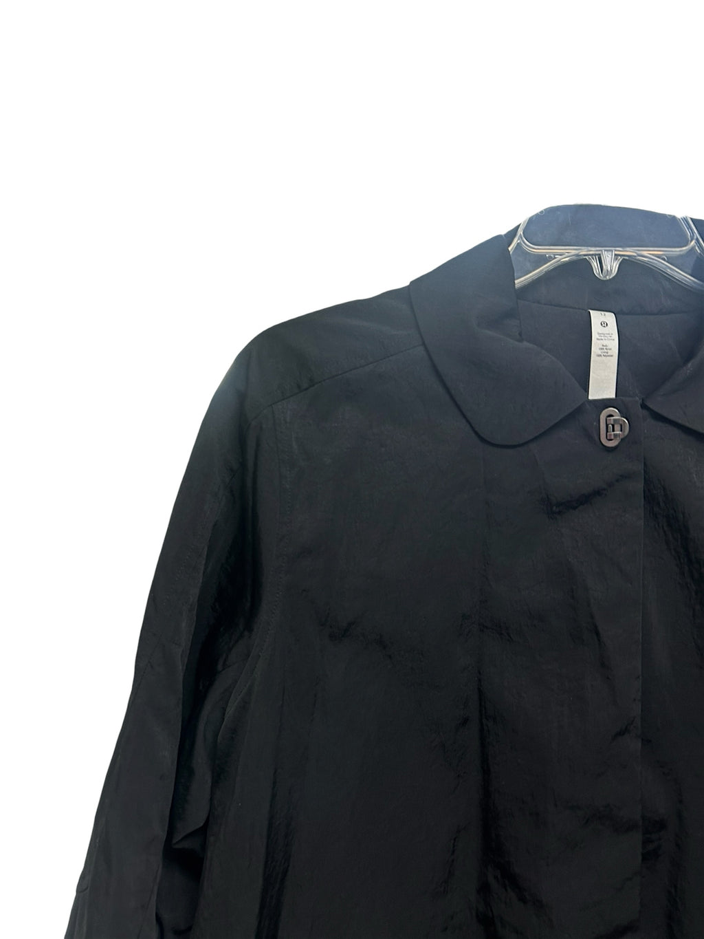 LULULEMON LAB BLACK COLLARED ALINE MID LENGTH COAT SIZE 12 - WEARHOUSE  CONSIGNMENT