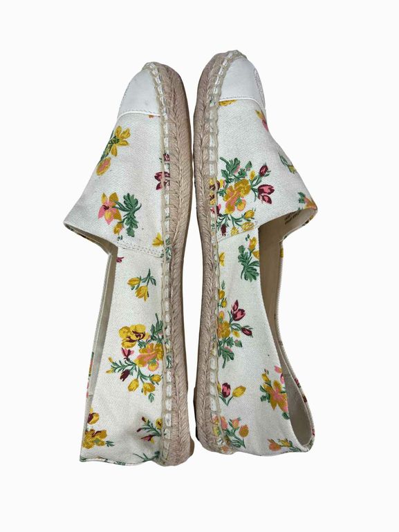 TORY BURCH CANVAS ESPADRILLE SIZE: 7.5