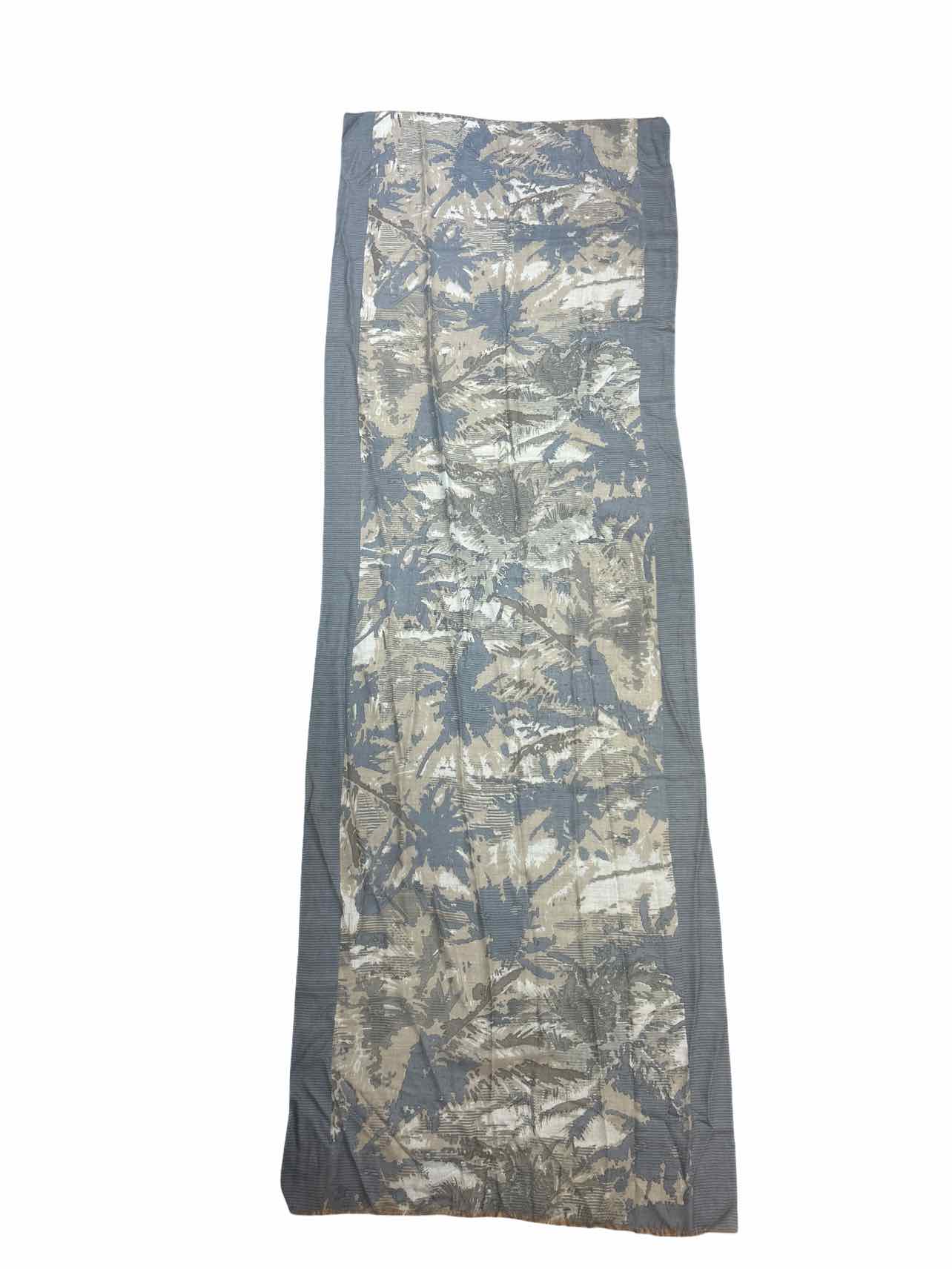 KINROSS SEAGULL MULTI TROPICAL CAMO PRINT SCARF CASHMERE SILK