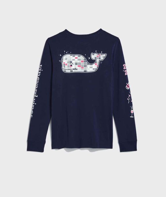 VINEYARD VINES NWT NYE 2024 DISCO BALL LONG SLEEVE SHIRT