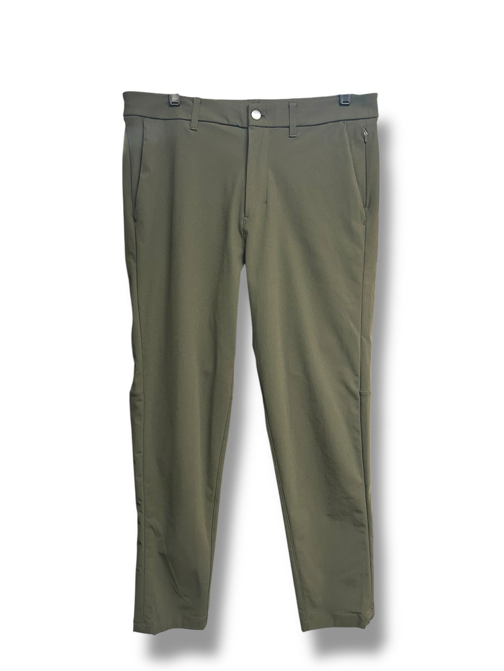 LULULEMON ABC STANDARD FIT OLIVE GREEN PANTS SIZE 32