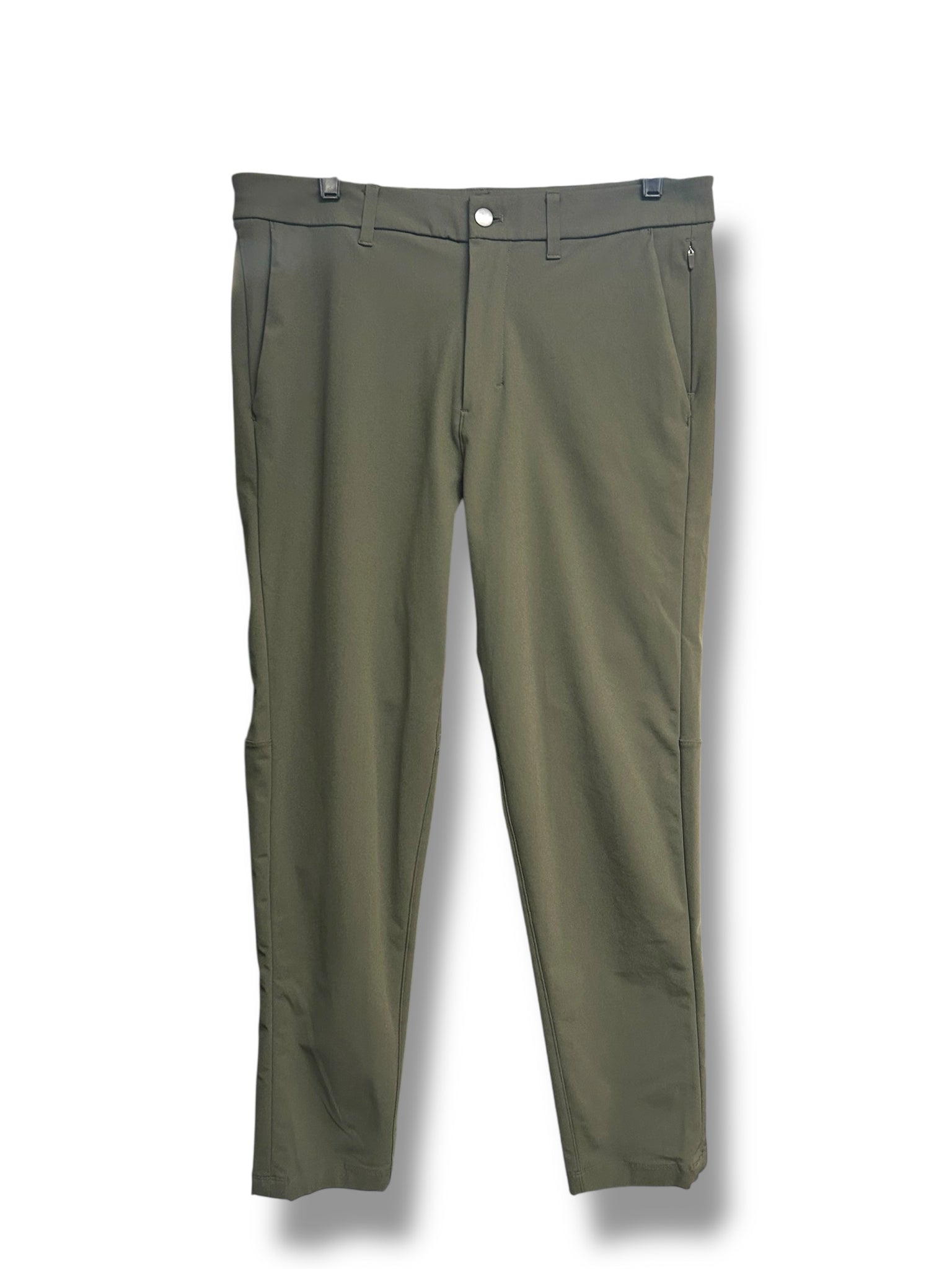 LULULEMON ABC STANDARD FIT OLIVE GREEN PANTS SIZE 32