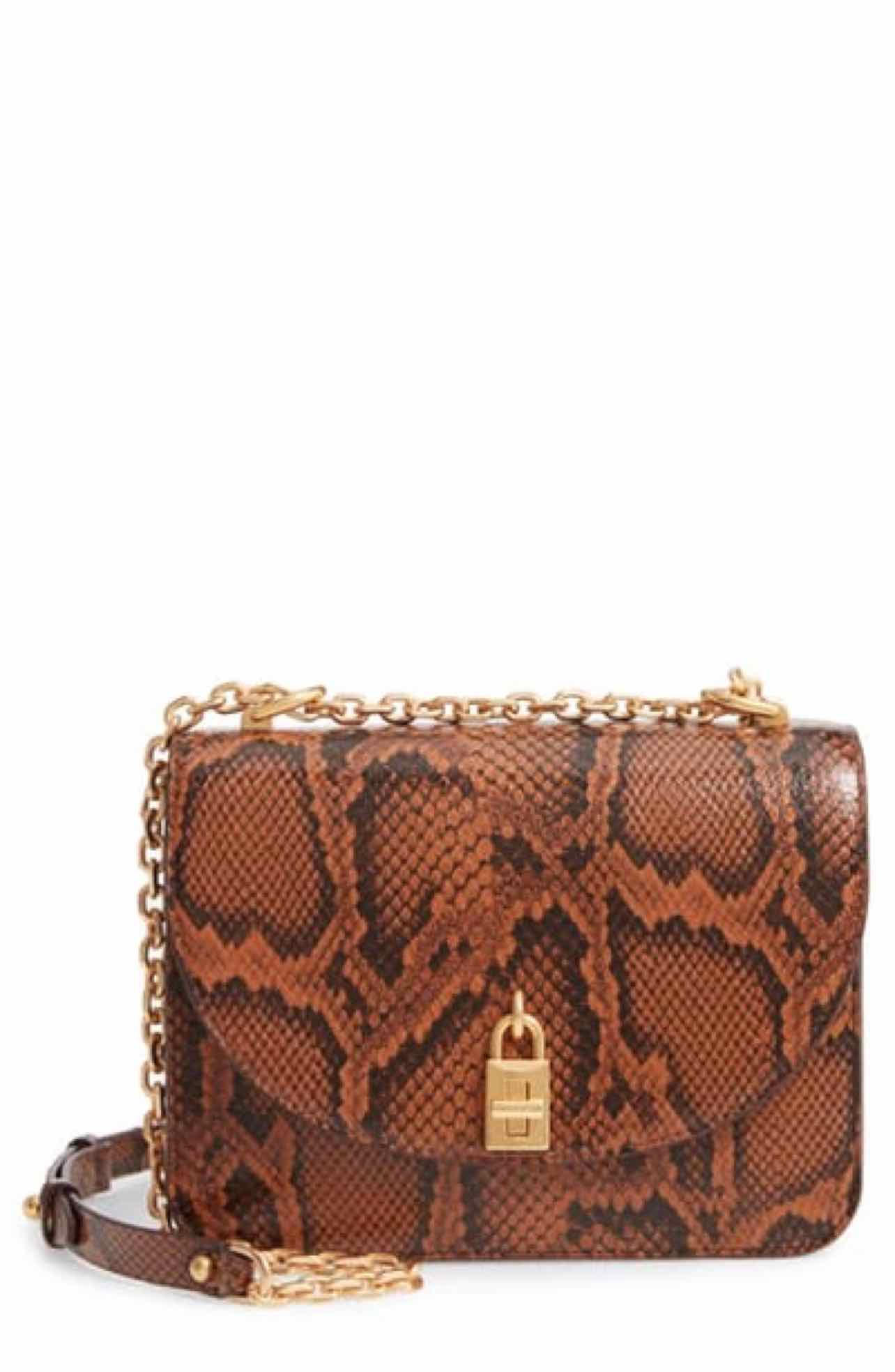 REBECCA MINKOFFLOVE TOO CHAIN STRAP PADLOCK CROSSBODY