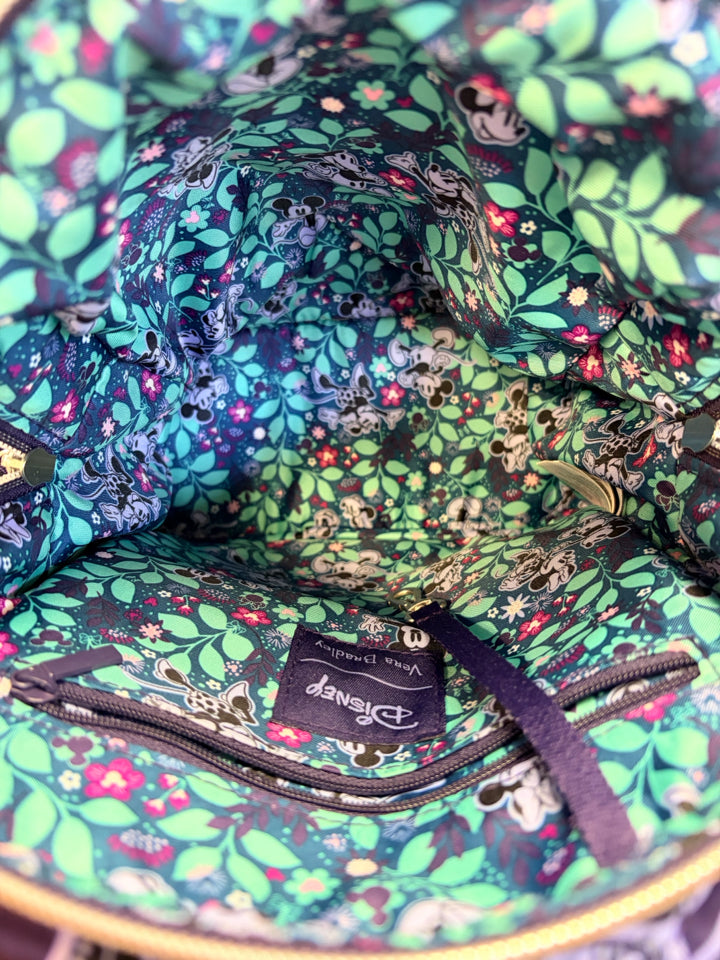 VERA BRADLEY DISNEY CONVERTIBLE SMALL BACKPACK IN PERFORMANCE TWILL
