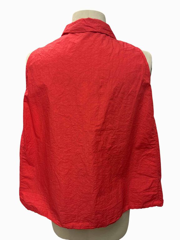 ALBUM DE FAMIGLIA TC COTTON SLEEVELESS COLLAR SHIRT SIZE: XS