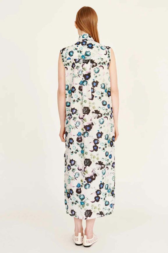RAQUEL ALLEGRA HIGHLAD DRESS IN WHITE FLORAL SIZE: 00