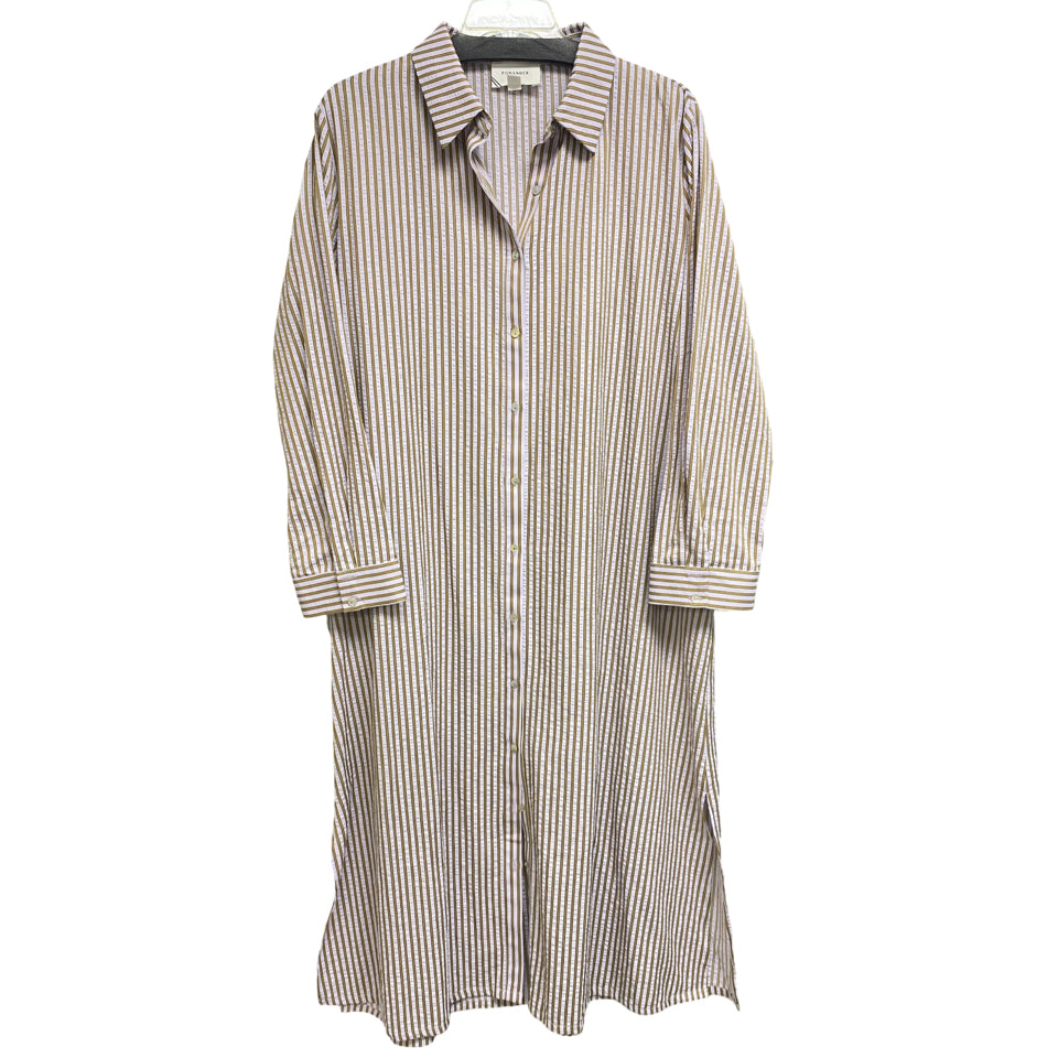 TUCKERNUCK POMANDER PLACE LILAC STRIPE SEERSUCKER GRIFFIN DRESS XXL