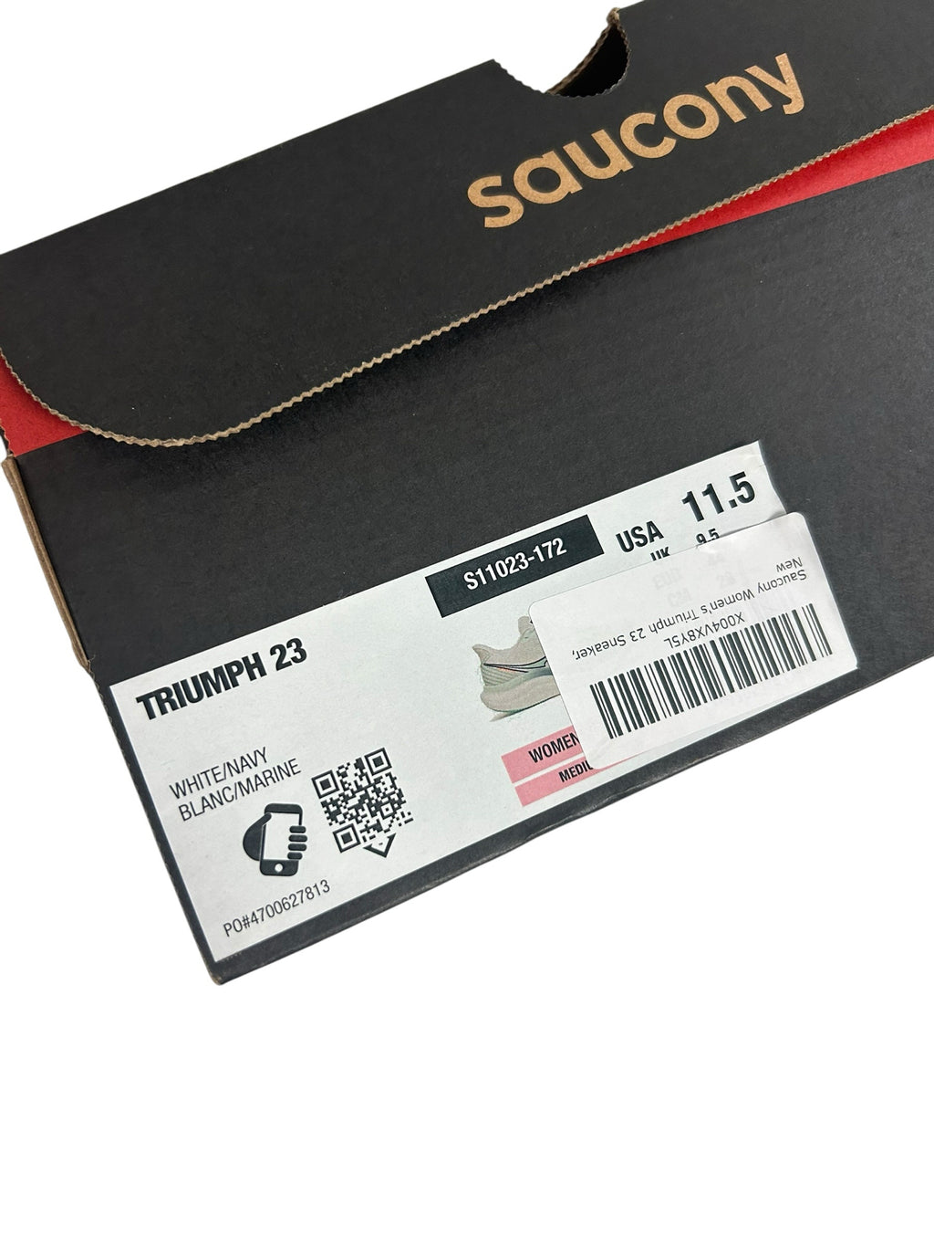 NEW WITH BOX SAUCONY TRIUMPH 23 RUNNING ATHLETIC SNEAKERS WHITE AQUA SIZE 11.5