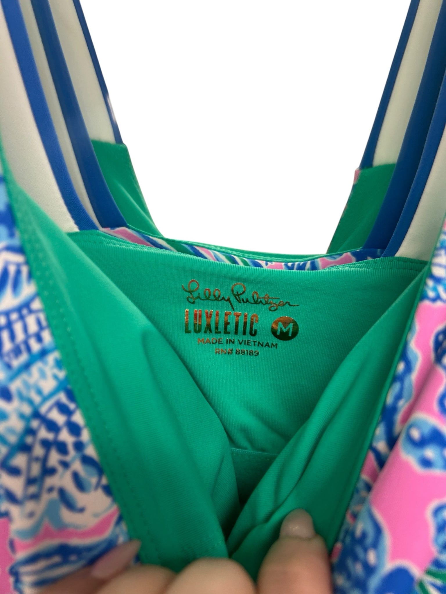 LILLY PULITZER DEIDRA UPF 50+ ACTIVE DRESS WITH SHORTS SIZE MEDIUM