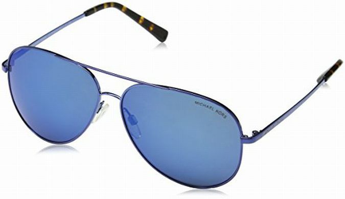 MICHAEL KORS BLUE KENDALL MIRROR AVIATOR SUNGLASSES