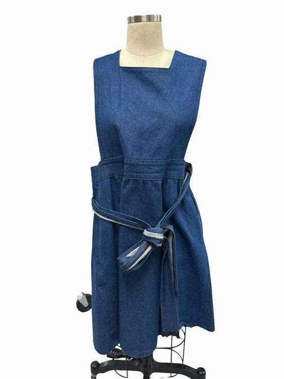 BOUTIQUE 'Hilary' Signature Apron Dress SIZE: L