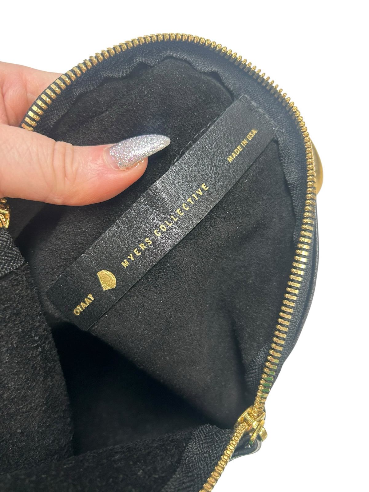 POKETO OTAAT MYERS COLLECTIVE LARGE RING POUCH BLACK LEATHER 