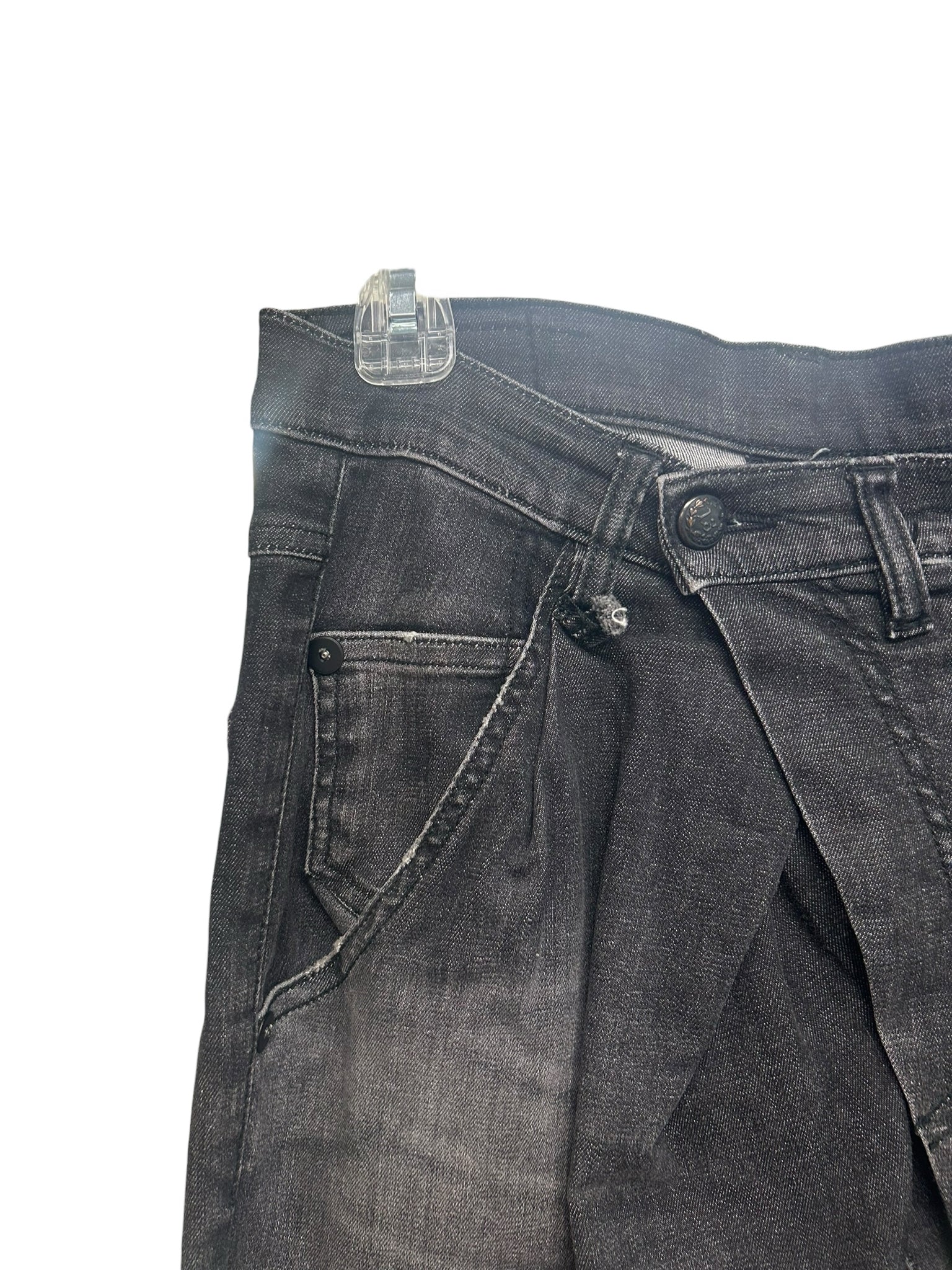 R13 CROSSOVER SKINNY LEG DENIM BLACK MARBLE JEANS SIZE 24 - WEARHOUSE  CONSIGNMENT