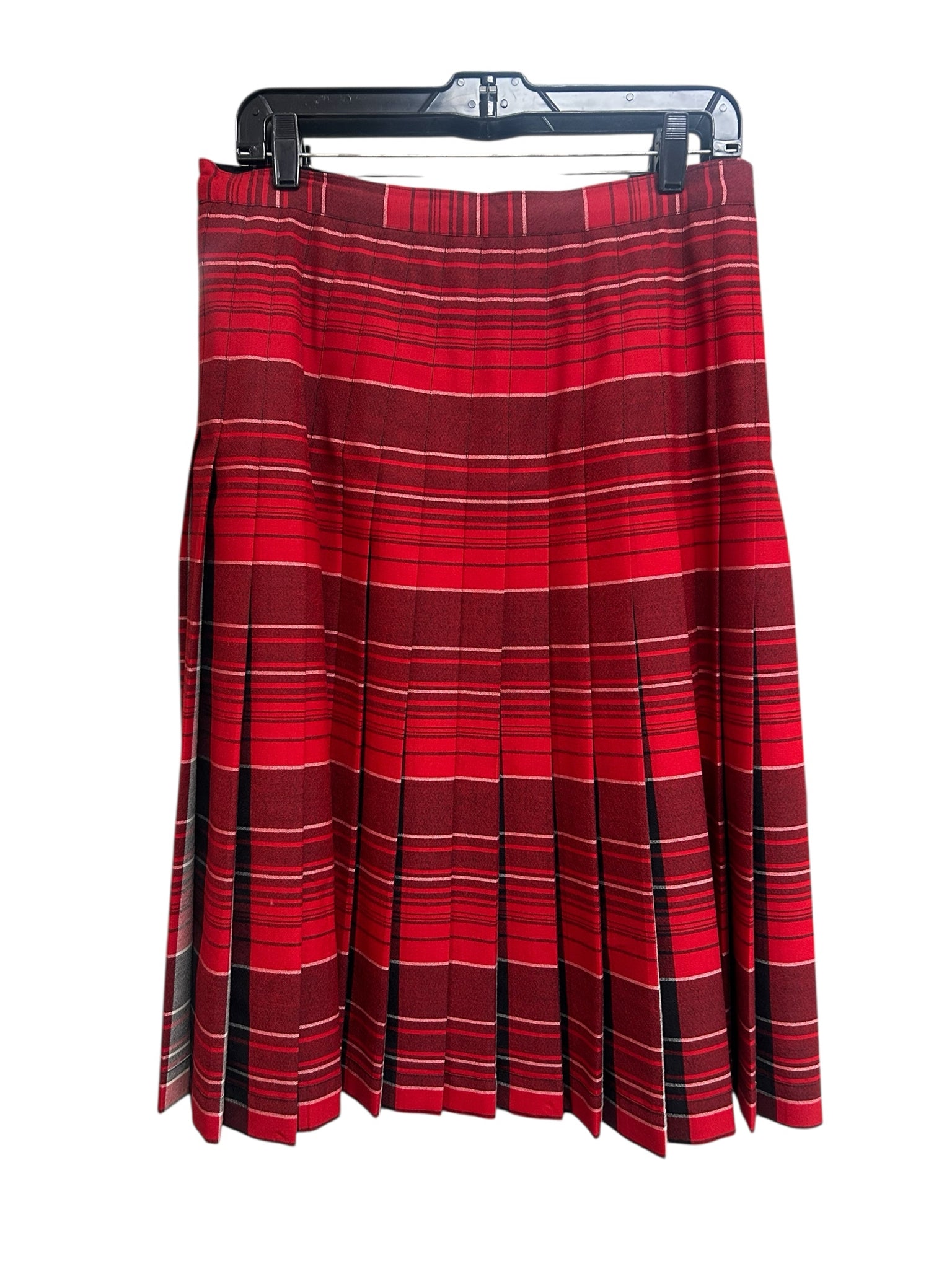 PENDLETON VINTAGE HERITAGE LIMITED EDITION REVERSIBLE PLEATED WOOL SKIRT SIZE 12