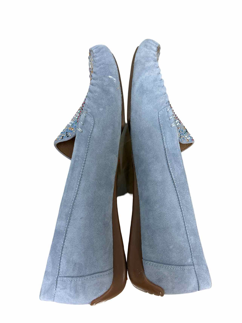 DJANGO JULIETTE LARIUS SUEDE EMBELLISHED LOAFER SIZE: 10