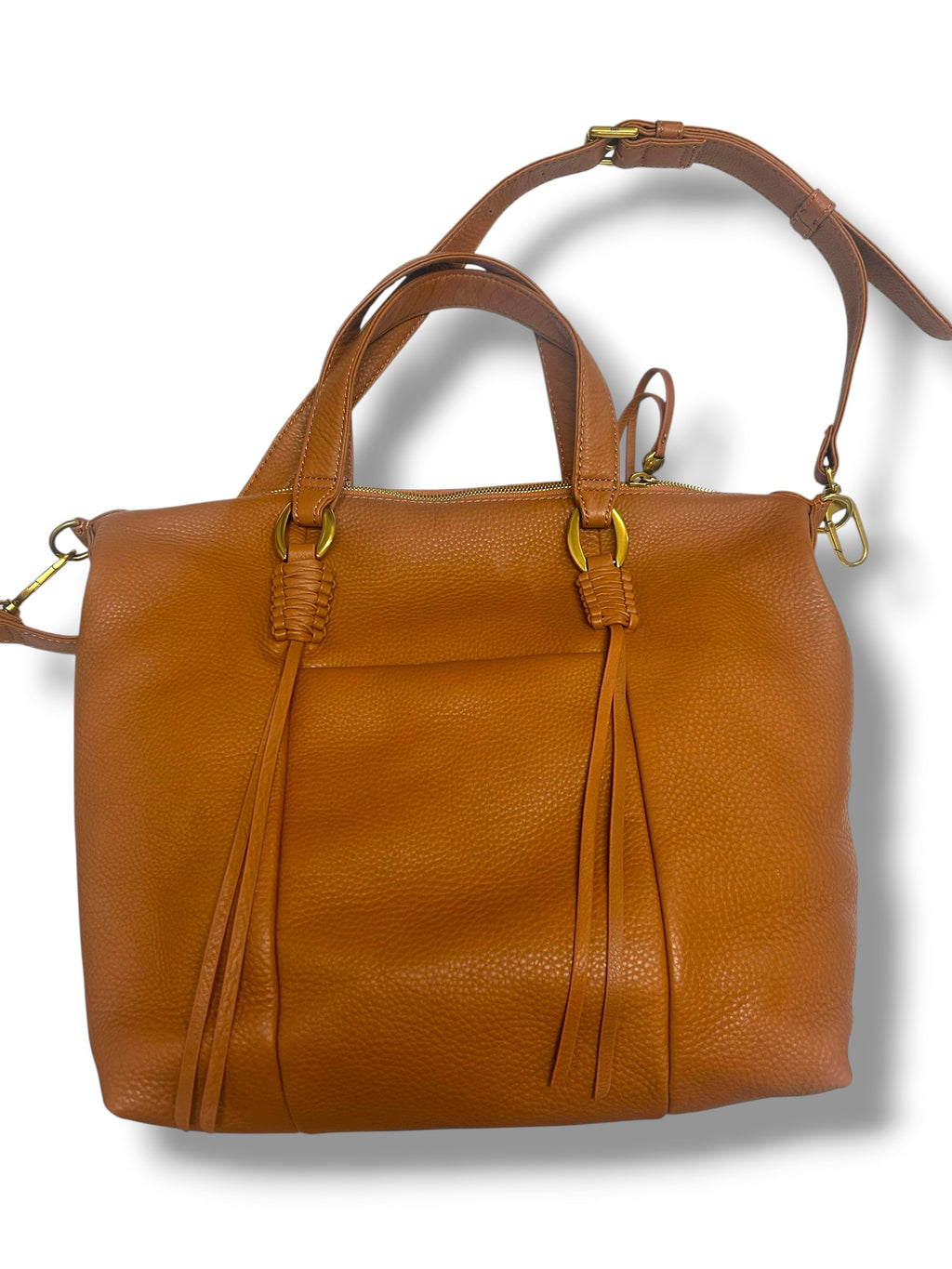 HOBO PEBBLE LEATHER HARLEY SATCHEL WARM HONEY