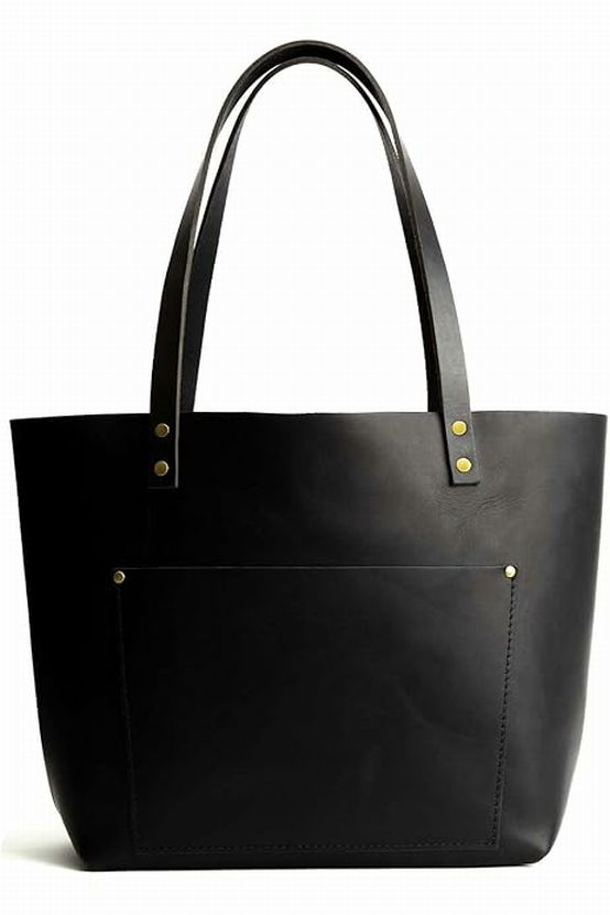 PORTLAND ALMOST PERFECT MEDIUM BLACK TOTE