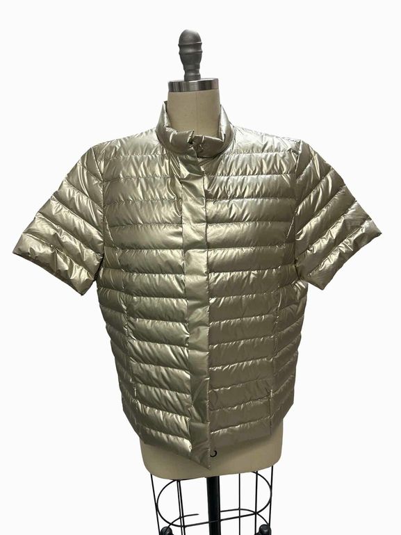 LULU B  PUFFER DUCK DOWN SNAP FRONT SIZE: L