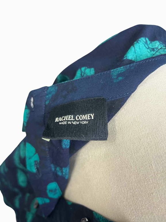 RACHEL COMEY COTTON BATIK DOT BLOUSE SIZE: 8