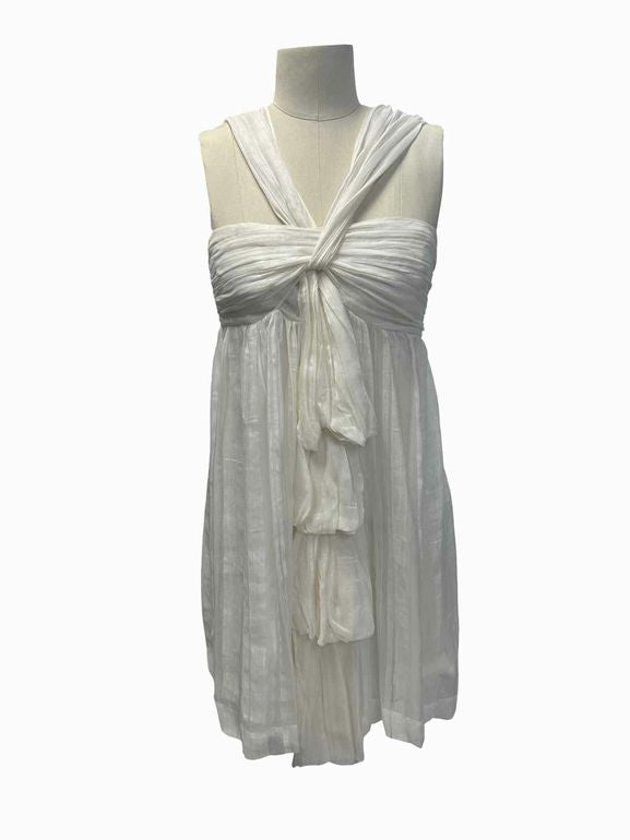 ROBERT RODRIGUEZ CHIFFON HALTER MINI DRESS SIZE: 8