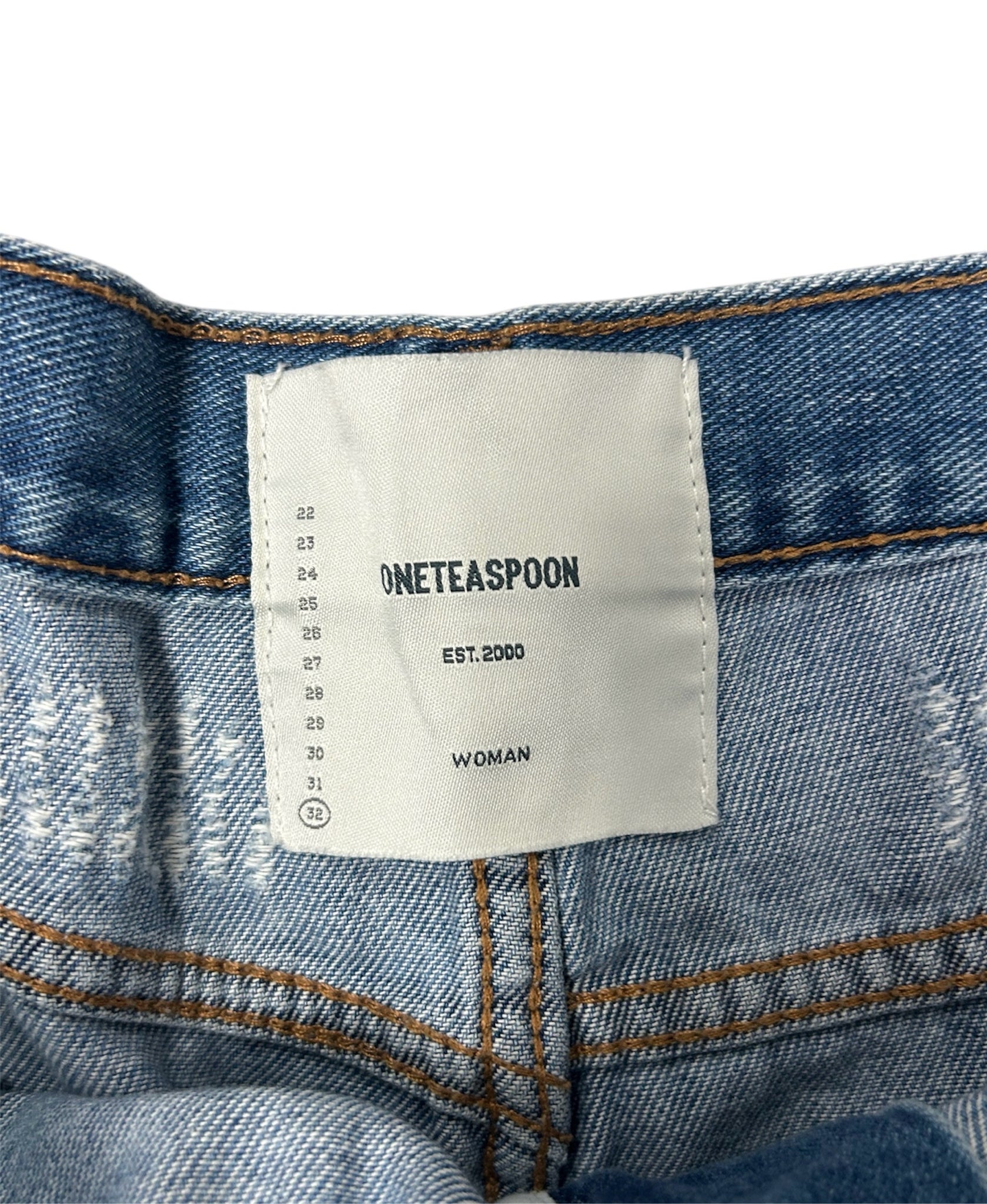 ONE X ONE TEASPOON MONT BLUES LIBERTINES ALTERED DENIM CUT OFF SHORTS SIZE 32