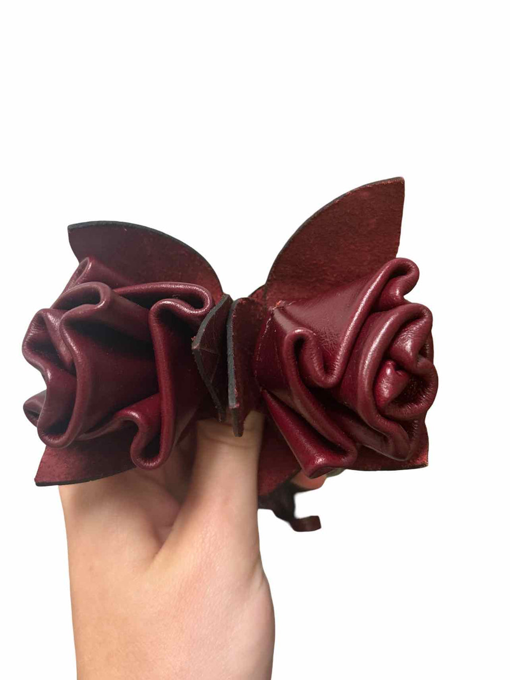 PATRICIA NASH NWT LEATHER LACED ROSE BAG CHARM