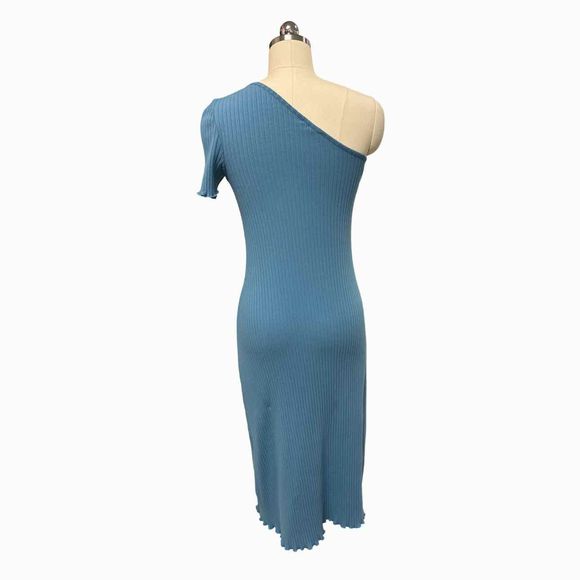 RAILS RANIA ONE SHOULDER BLUE DRESS SIZE S