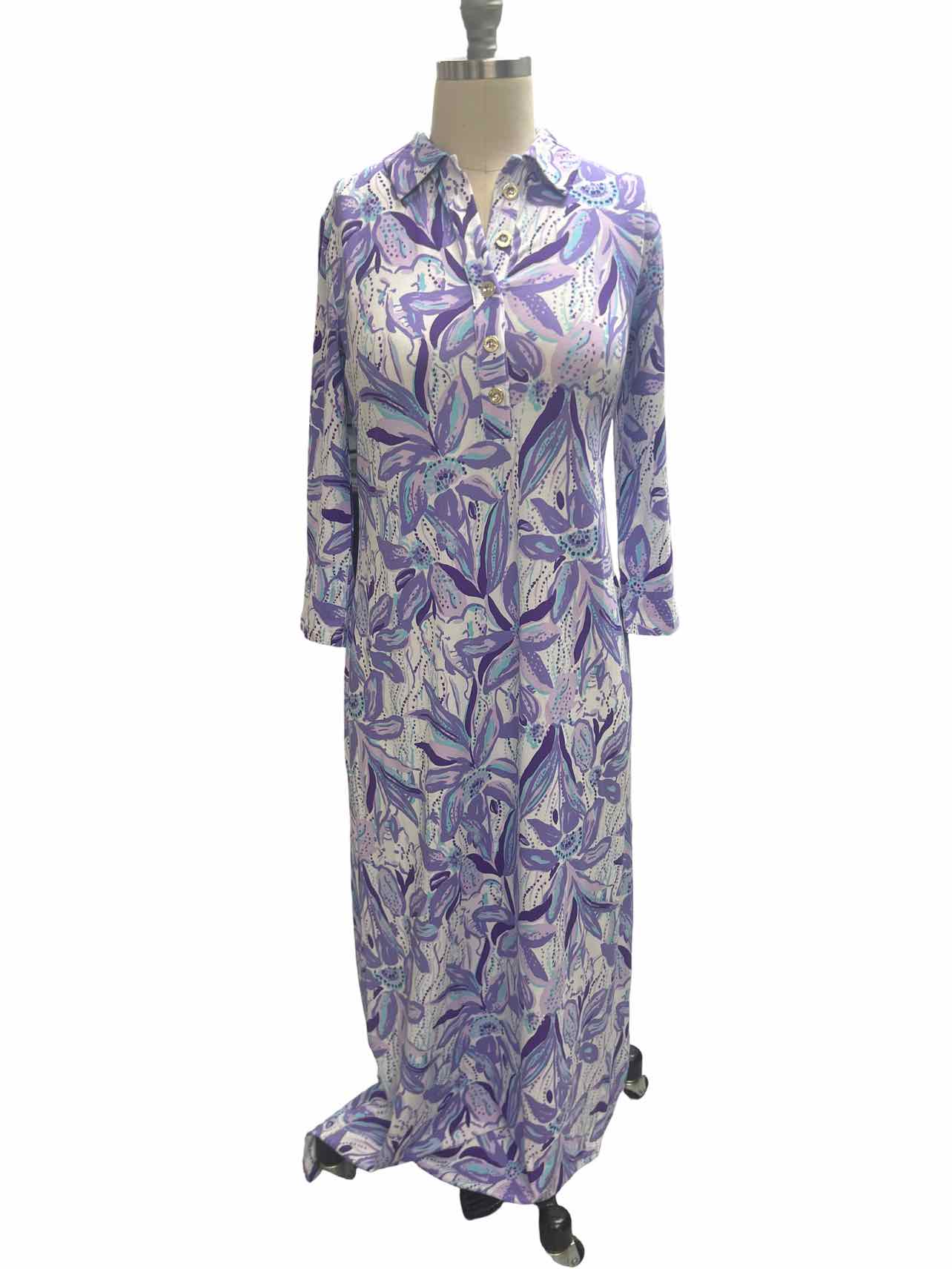 LILLY PULITZER NWT BERKELY MAXI TROPICAL PURPLE ELEPHANT IN THE BLOOM –  WEARHOUSE CONSIGNMENT
