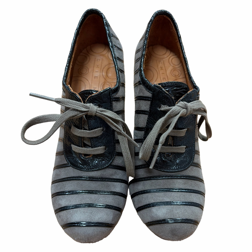 CHIE MIHARA VINTAGE INSPIRED VICENT GRIS OXFORD HEEL SIZE 35