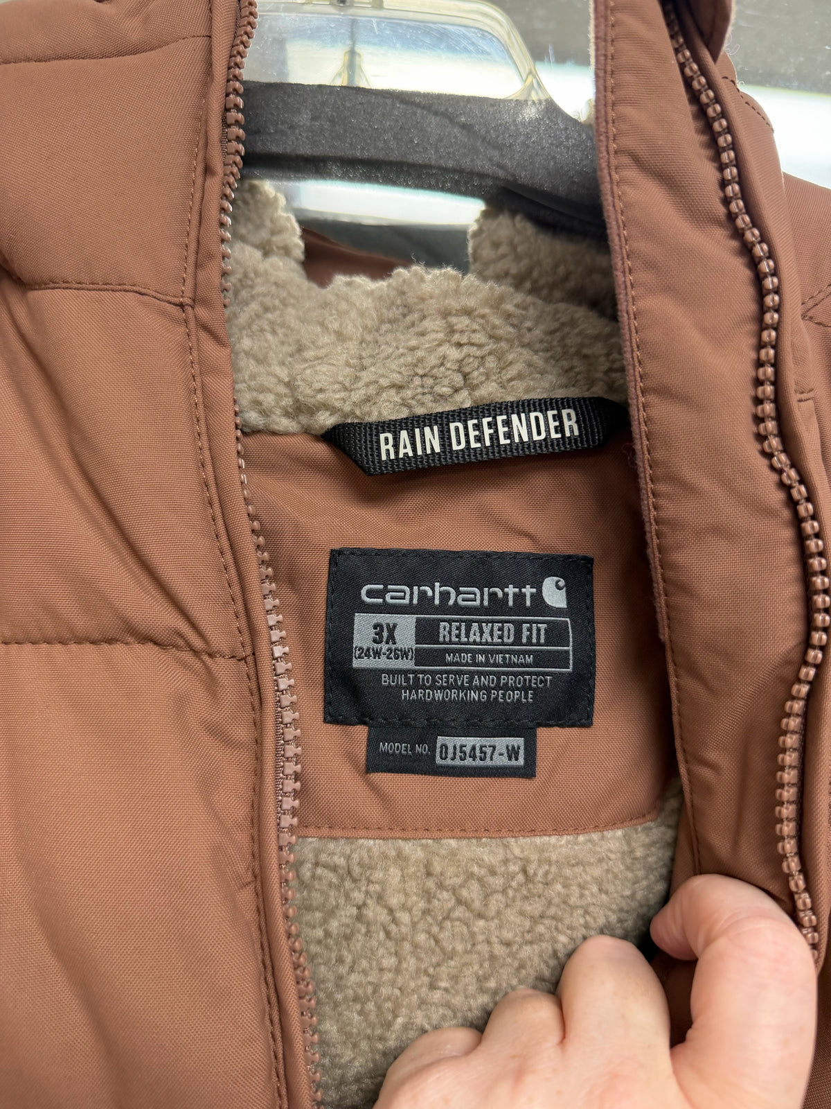 CARHARTT WOMEN'S MONTANA RAIN DEFENDER INSULATED RELAXED JACKET NUTMEG SIZE 3X