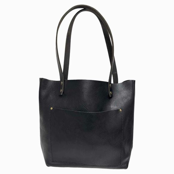 PORTLAND ALMOST PERFECT MEDIUM BLACK TOTE