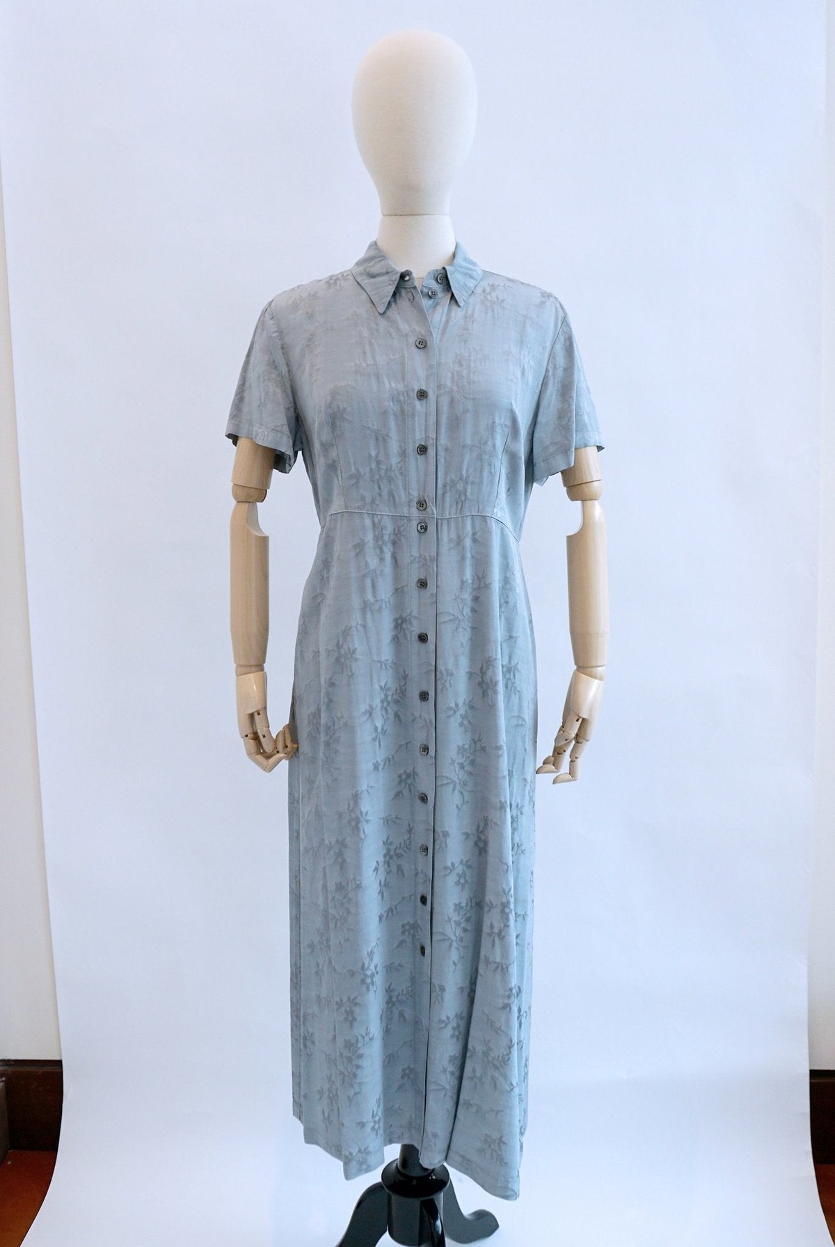 RAQUEL ALLEGRA CARINA DRESS DUSTY BLUE SIZE: 0