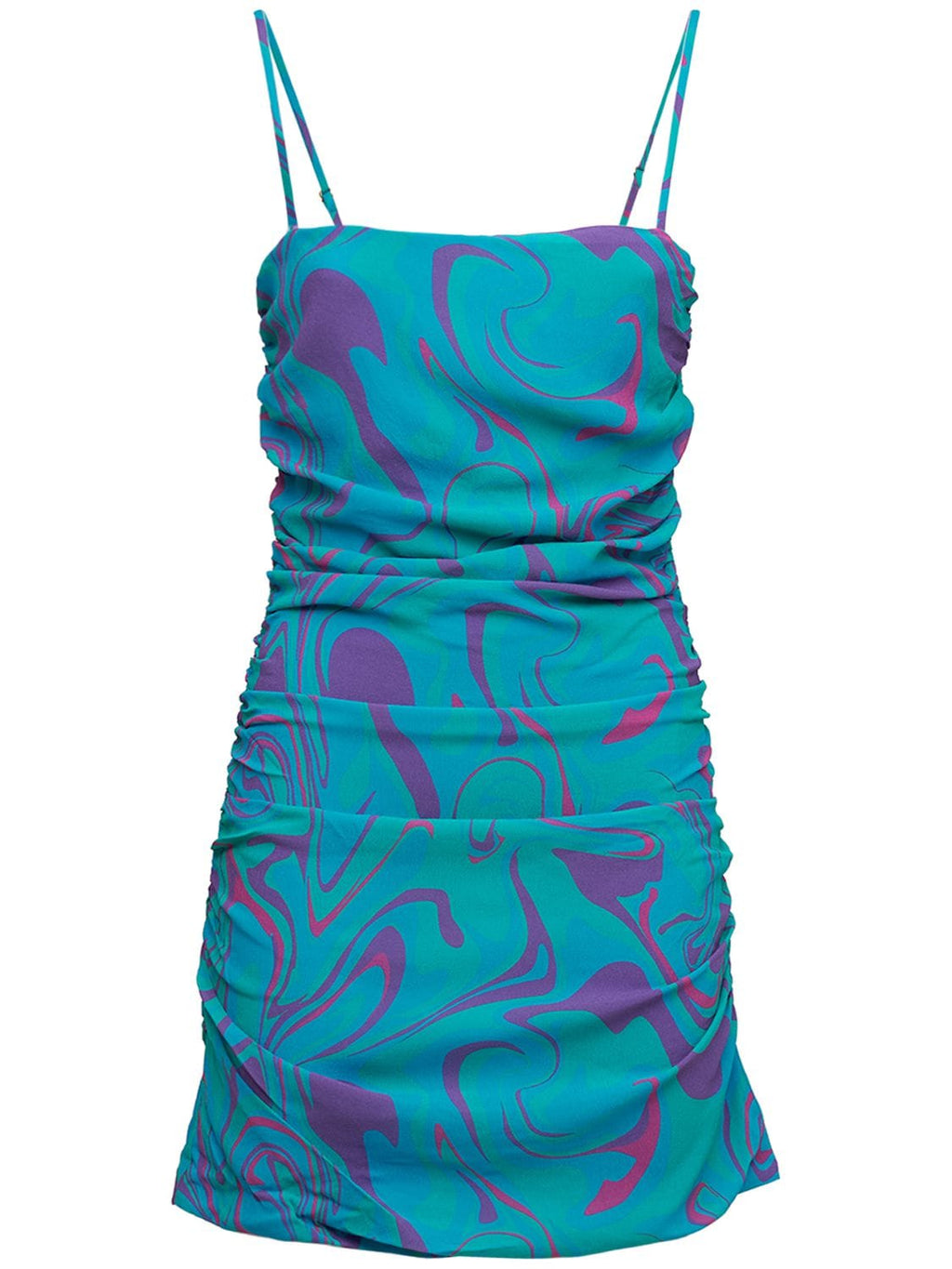 WE WORE WHAT RONNIE DRAPED VISCOSE MINI DRESS SIZE: S