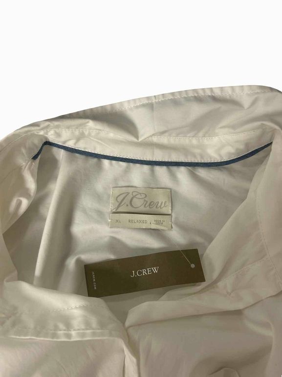 JCREW NWT RELAXED FIT SHORT SLEEVE COTTON POPLIN SHIRT DRESS SIZE: XL