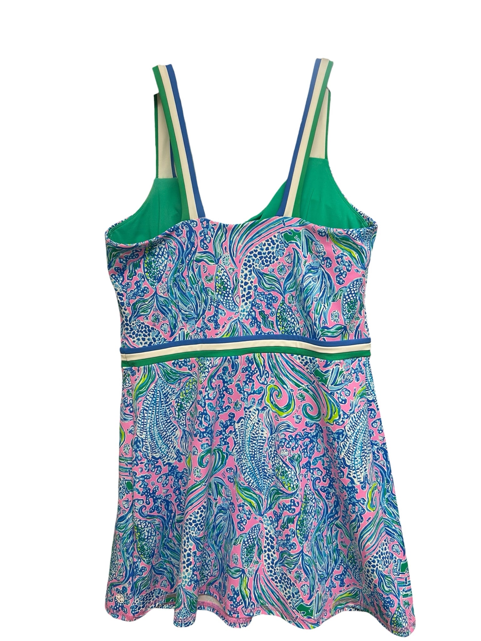 LILLY PULITZER DEIDRA UPF 50+ ACTIVE DRESS WITH SHORTS SIZE MEDIUM
