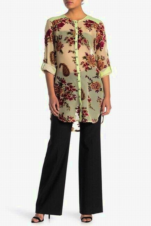 ARATTA NEW! DREAMY VELVET TUNIC VELVET SAGE SIZE: M