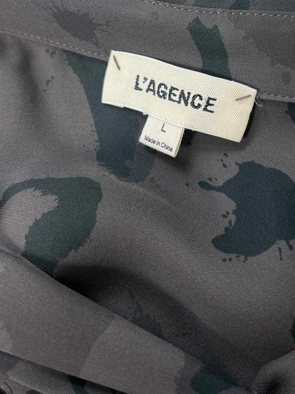 L'AGENCE  NWT SILK SAFARI CAMO PRINT SIZE: L