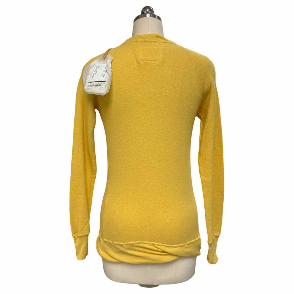 V::ROOM JAPAN COTTON YELLOW SWEATSHIRT SIZE S