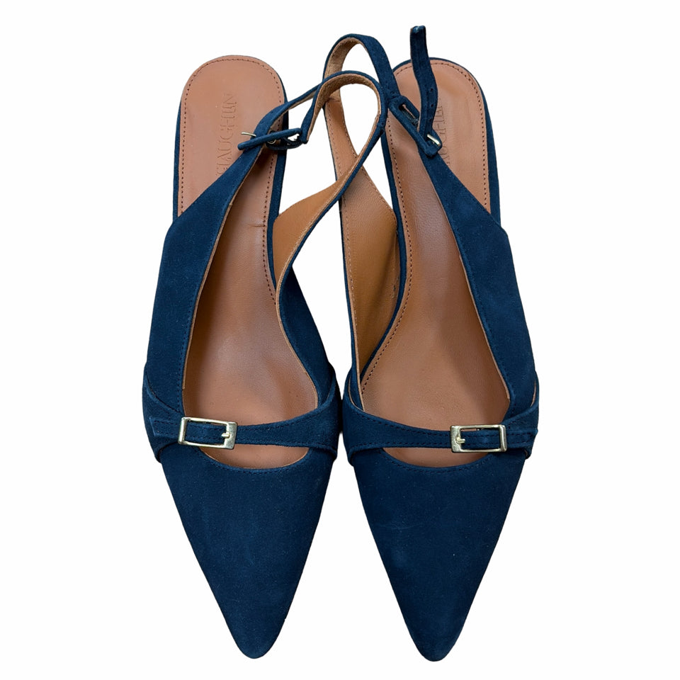 J MCLAUGHLIN DORTHEA SUEDE SLINGBACK KITTEN HEEL SIZE 9
